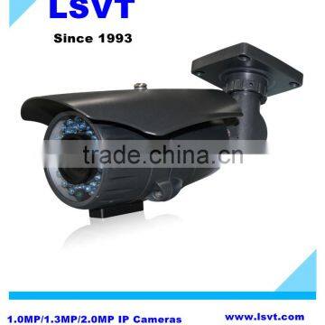 high configuration 1.0MP/1.3MP/2.0MP waterproof IP bullet cameras with IR cut POE Support Onvif LSVT IP350