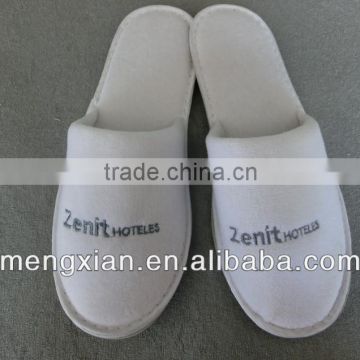 Wholesale Good Quality Embroidered Cotton Velour Hotel Slipper