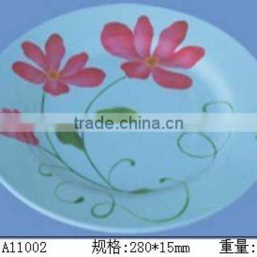 Melamine nice design wedding printing charger plates