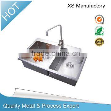 Direct supplier of stainless steel two bowl kitchen sink