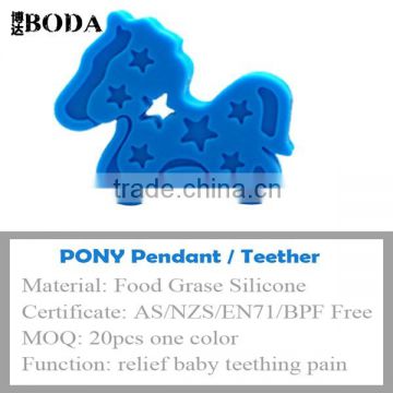 ASNZS EN71 BPA free Pony silicone teething toys