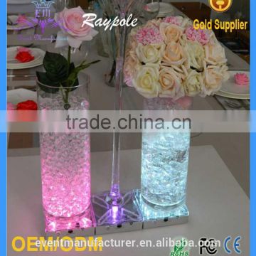 Skidproof 4 inch Battery Powered Multi Color Square Light Base Under Vase for Table Centerpiece