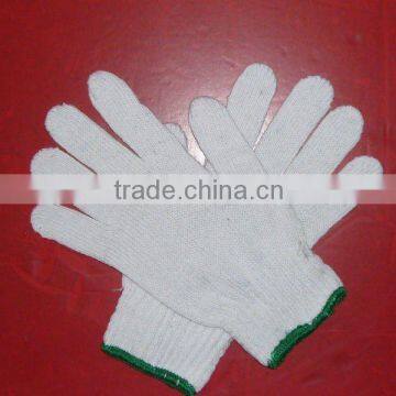 Low price best knitted cotton working gloves