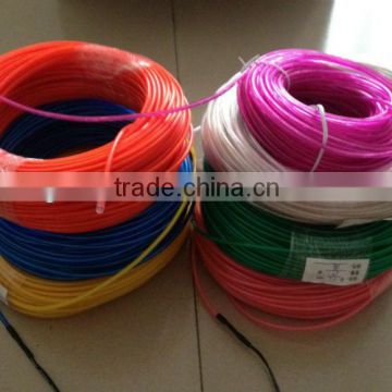 various el flash wire / el flash cable with different colors in a roll 50meters