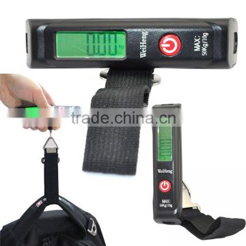 High quality portable mini digital hanging luggage scale weighing hand scale 50kg/10g