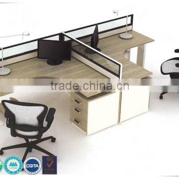Factory price hot-saled L shape panel office furniture desk workstation