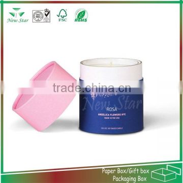2015 hot sale round candle packaging box