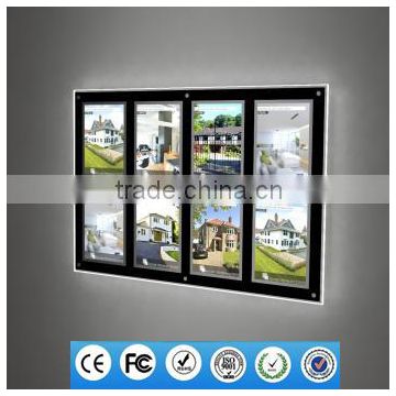 Wall Mounted Led Light Pockets/Led Light Frame/Real Estate Agent Led Display