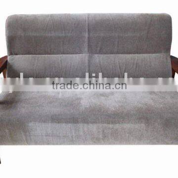 two seater beige fabric sofa