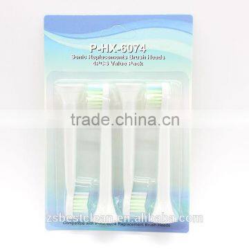 FDA approved ultrasonic toothbrush heads HX6074 for Philips sonicare