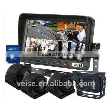 SD card DVR 7 inch rear view camera system for truck