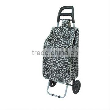 Foldable shopping trolley bag with wheels