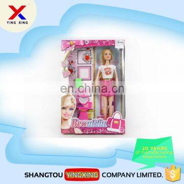11.5inch small plastic beautiful doll toy