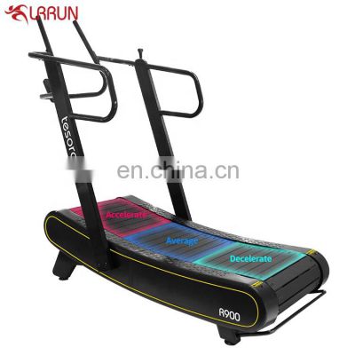 manual Curved treadmill & air runner China exercise equipment for HIIT Convenient speed control multi commercial gym equipment