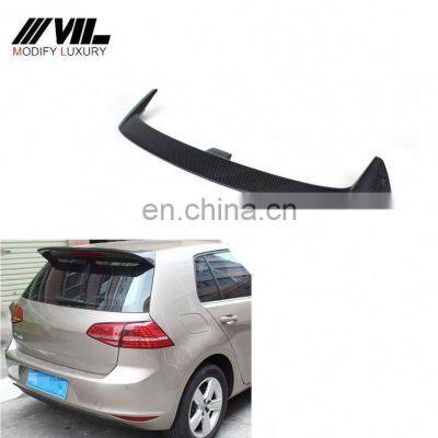 V STYLE Carbon Car Rear Trunk Wing Spoiler for GOLF VII 7 MK7 2014 UP
