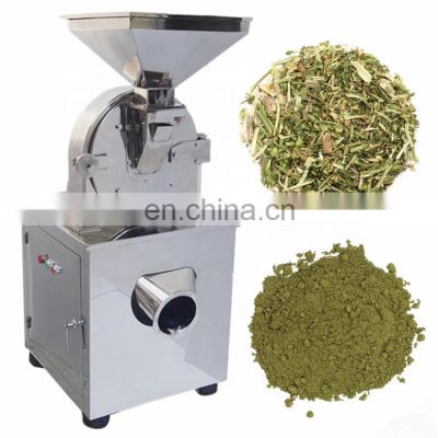 Automatic small herb powder grinding machine auto dry herb root electric crusher grinder mill tobacco pulverizer price for sale