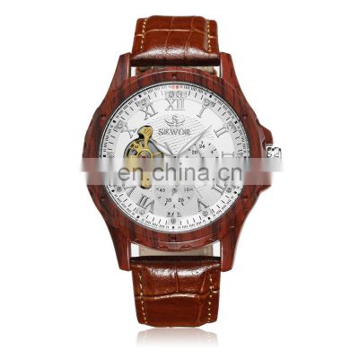 SEWOR 201703 Luxury Skeleton Mechanical Watch Men Fashion Sports Automatic Wrist Watches