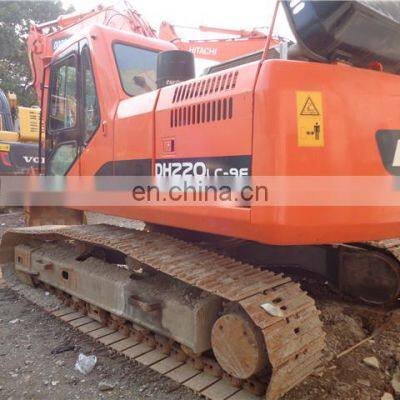 Engineering machine used construction machinery doosan dh220 excavator