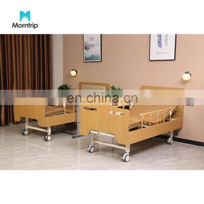 Hot Sale Metal 2 Crank Multi Function Adjustable Head Footrests Medical Nursing Beds For Hospitals and Long-term Care