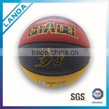 international standard size 7 colorful promotional cheap pu basketball