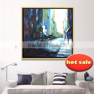 modern simple city styles abstract canvas oil painting (Buy Directly) YB-116