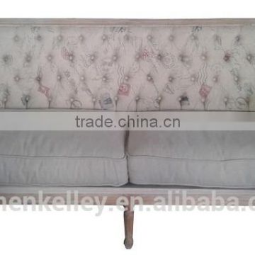 2015 hot sales antiqued finish fabric sofa leather sofa living room furniture