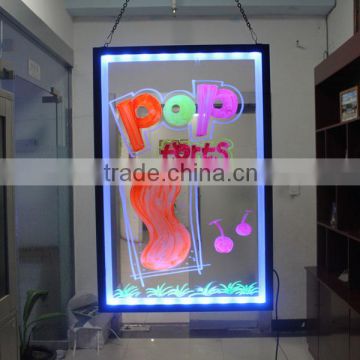 Transparent double sides LED electronic advertising board