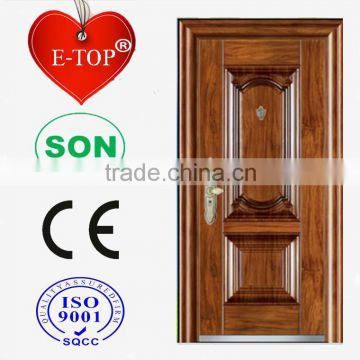 E-TOP DOOR front entry steel doors for sale (CE/ISO/SONCAP)