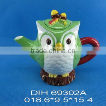 Ceramic owl tea pot