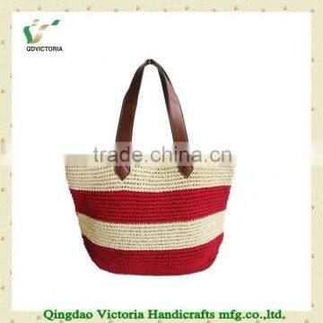 2014 Ladies' Fashion Paper Straw Beach Bag