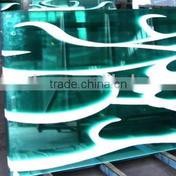 Ceramic Silkscreen Glass for decorative wall (CE EN12150)