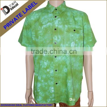 Mens cotton dip dye casual shirt