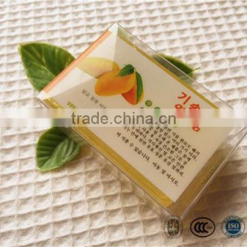 Wholesale 60g Natural mango bar soap with plastic box wrapper