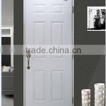China Wholesale 6 panel used steel door wooden edge doors for sale