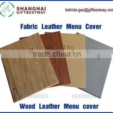 Wood and Fabric fast food menu board