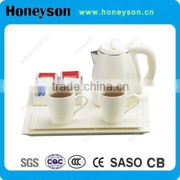 HOTEL electrical kettle set with tray - "HONEYSON"
