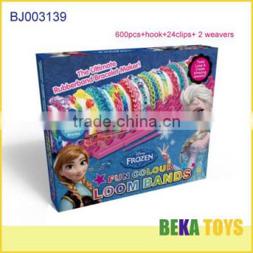 Most popular frozen box make rubber band bracelet crazy rubber loom band kit