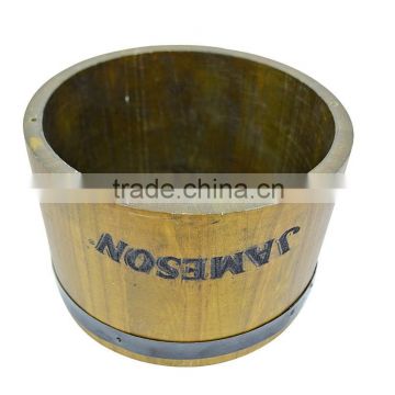 2016 Wholesale custom high quality cheap wooden rice bucket with lid