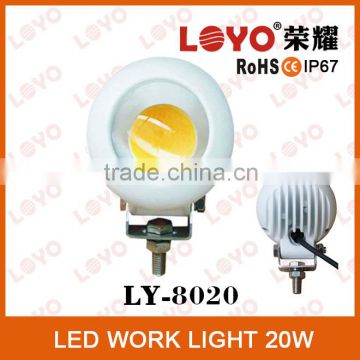 1x20W LED work light round 1600LM 10-30V DC portable led driving light