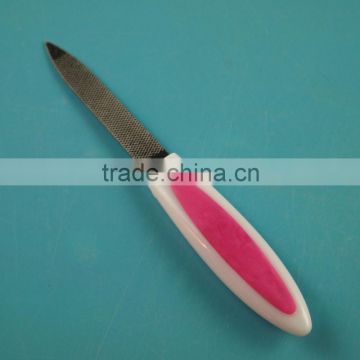 ZJCS-005 16CM Plastic rubber hanlde fashion design nail files
