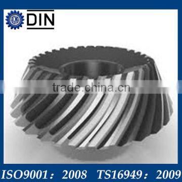 external ground spur tooth gearing with durable service life