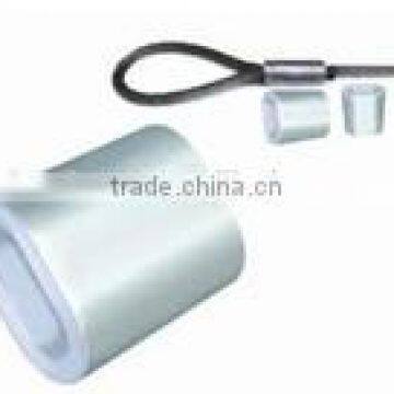 Aluminium sleeves for crimping wire rope