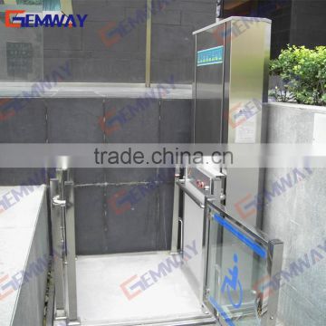 Customized Good quality indoor outdoor vertical wheelchair lifts price