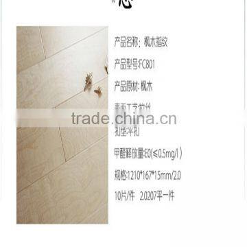 Hot sale Maple geothermal floor Heat resistant to wear Living room, bedroom, hallway