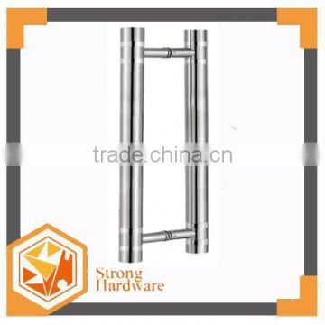DH-005 H shape Stainless steel glass large doors handle, sliding shower door handles double sided matel Door Handle