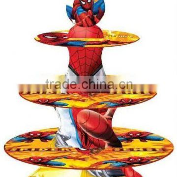 SPIDERMAN Cake Cupcake Tree Stand Party Birthday Decoration Kit Set Holds 24 Cupcakes Party Supplies