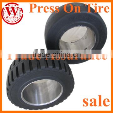 315mm*145*180 380mm*165*246.3 13.5x5.5x8 Press-on Rubber Solid Tires
