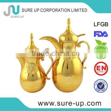 High quality brass double wall glass refill vacuum drinking bottle(JGCT)