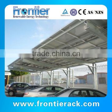 newest design Galvanized steel Solar carport racking system