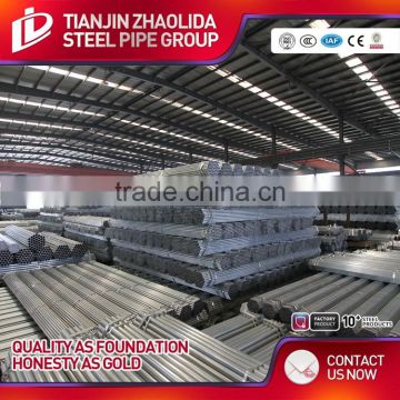 Black steel pipe galvanized pipe used support inspect